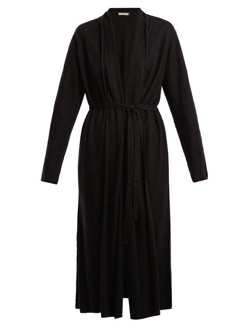 Matchesfashion.com Vince - Tie Waist Cashmere Cardigan - Womens - Black