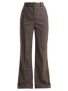 See By Chloé Mini Check Wide-leg Trousers