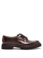 Matchesfashion.com Church's - Shannon Trek-sole Leather Derby Shoes - Womens - Burgundy