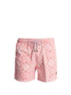 Matchesfashion.com Retromarine - Fungi Print Swim Shorts - Mens - Pink