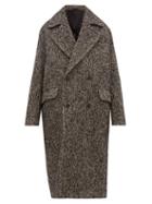Matchesfashion.com Raey - Double Breasted Wool Blend Coat - Mens - Grey