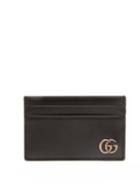Mens Accessories Gucci - Gg Marmont Grained-leather Cardholder - Mens - Black