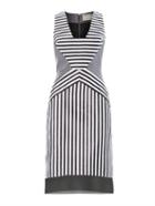 Richard Nicoll Contoured-striped Jacquard Dress
