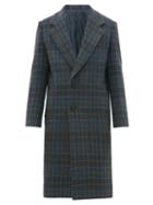 Matchesfashion.com Wooyoungmi - Checked Wool Blend Coat - Mens - Grey Multi