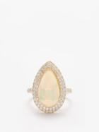 Jacquie Aiche - Diamond, Opal & 14kt Gold Ring - Womens - White Multi