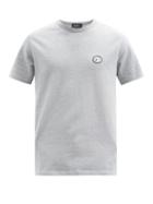 Matchesfashion.com A.p.c. - Jay Logo-appliqu Cotton-piqu T-shirt - Mens - Grey