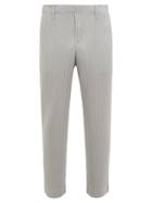 Matchesfashion.com Homme Pliss Issey Miyake - Straight Leg Pliss Trousers - Mens - Grey