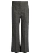Stella Mccartney Flared Wool And Cashmere-blend Cropped Trousers