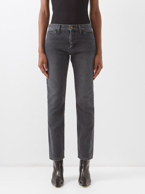 Petar Petrov - Gotam Straight-leg Jeans - Womens - Dark Grey