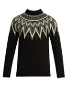 Saint Laurent Zigzag-intarsia Wool Sweater