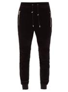 Matchesfashion.com Balmain - Velvet Track Pants - Mens - Black