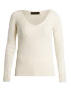 Matchesfashion.com The Row - Candice V Neck Wool Sweater - Womens - Ivory