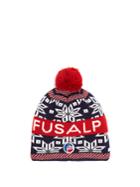 Fusalp Snowflake And Logo-intarsia Wool-blend Beanie Hat