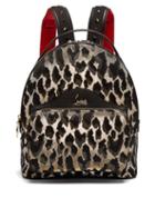 Matchesfashion.com Christian Louboutin - Backloubi Small Leopard Brocade Backpack - Womens - Leopard