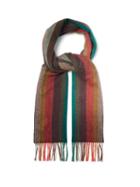 Matchesfashion.com Paul Smith - Artist Stripe Fringed Cashmere Scarf - Mens - Multi