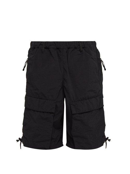Matchesfashion.com Nemen - Scramble Drawstring Shorts - Mens - Black