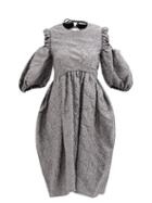 Cecilie Bahnsen - Eero Ruched-cutout Flecked-matelass Dress - Womens - Grey