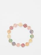 Sydney Evan - Happy Face Sapphire, Ruby & 14kt Gold Bracelet - Womens - Multi