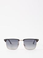 Tom Ford Eyewear - Hudson Aviator Metal Sunglasses - Mens - Grey