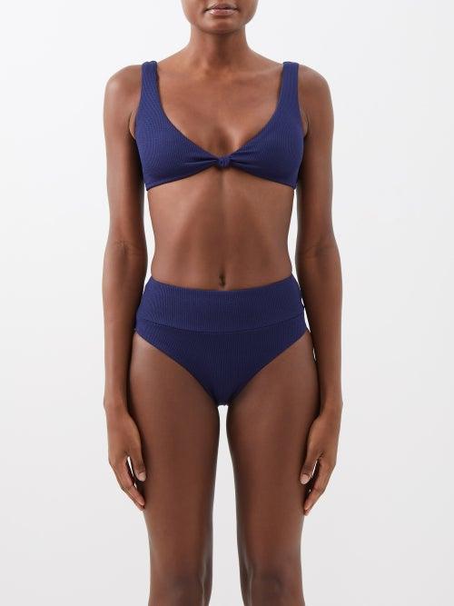 Melissa Odabash - Hamptons Knot-front Bikini Top - Womens - Dark Navy