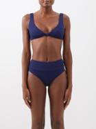 Melissa Odabash - Hamptons Knot-front Bikini Top - Womens - Dark Navy