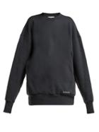 Matchesfashion.com Balenciaga - Oversized Cotton Sweatshirt - Womens - Light Grey