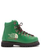 Gucci - X The North Face Logo-print Leather Boots - Womens - Green