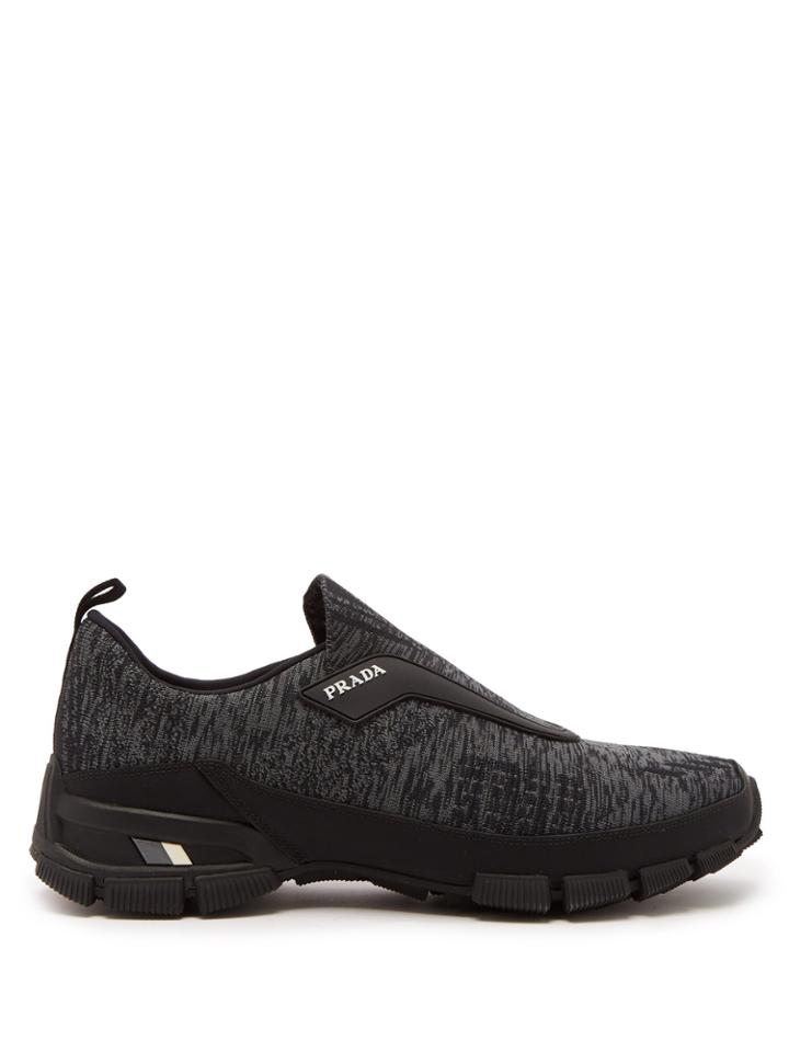 Prada Knitted Slip On Trainers