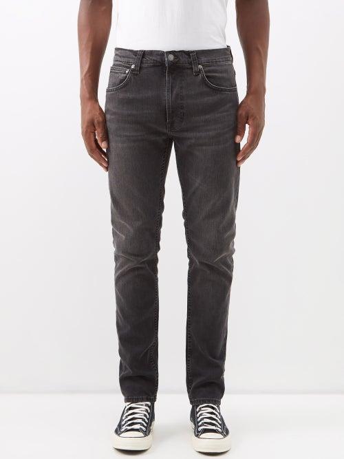 Nudie Jeans - Lean Dean Slim-leg Organic-denim Jeans - Mens - Black