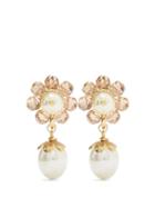 Shrimps - Marti Faux-pearl Earrings - Womens - Pearl