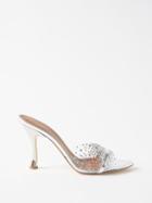 Malone Souliers - Joella 90 Point-toe Pvc And Leather Mules - Womens - Clear