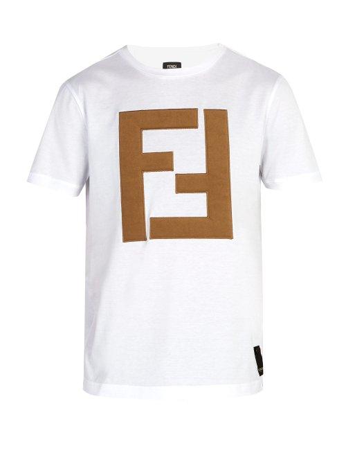 Matchesfashion.com Fendi - 3d Ff Logo T Shirt - Mens - White
