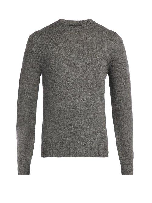 Matchesfashion.com Prada - Alpaca Sweater - Mens - Grey