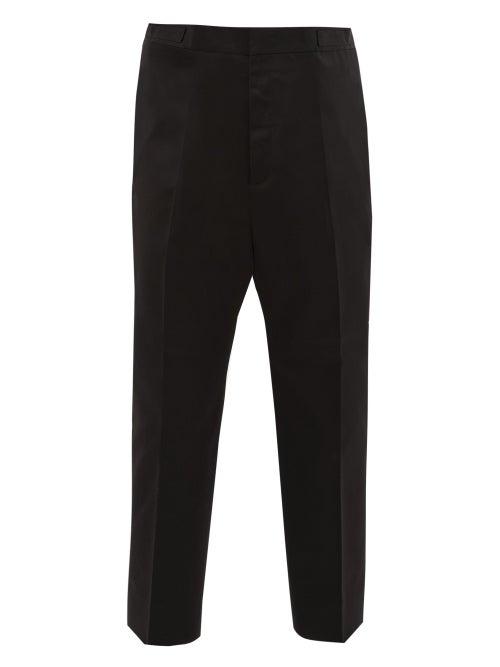 Matchesfashion.com Jil Sander - Twill Straight Leg Trousers - Mens - Black