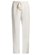 The Row Paco Straight-leg Stretch-cady Trousers