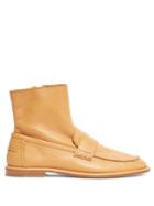Matchesfashion.com Loewe - Leather Loafer Boots - Womens - Tan