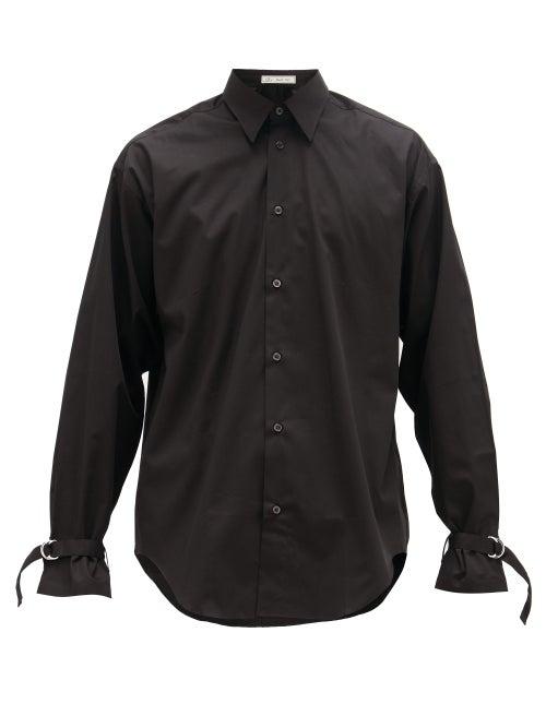 Matchesfashion.com Umit Benan B+ - D-ring Cuff Cotton-poplin Shirt - Mens - Black