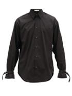 Matchesfashion.com Umit Benan B+ - D-ring Cuff Cotton-poplin Shirt - Mens - Black