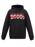 Gucci - Logo-print Cotton-jersey Hooded Sweatshirt - Mens - Black