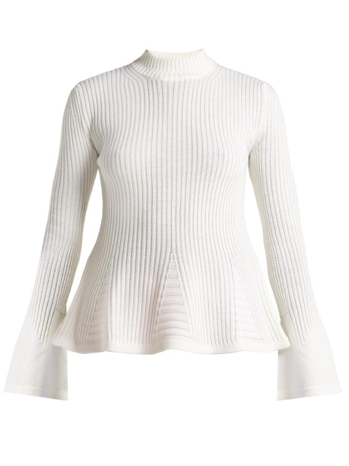 Mary Katrantzou Casso High-neck Wool Sweater