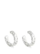 Isabel Marant - Metallic-inlay Hoop Earrings - Womens - Clear