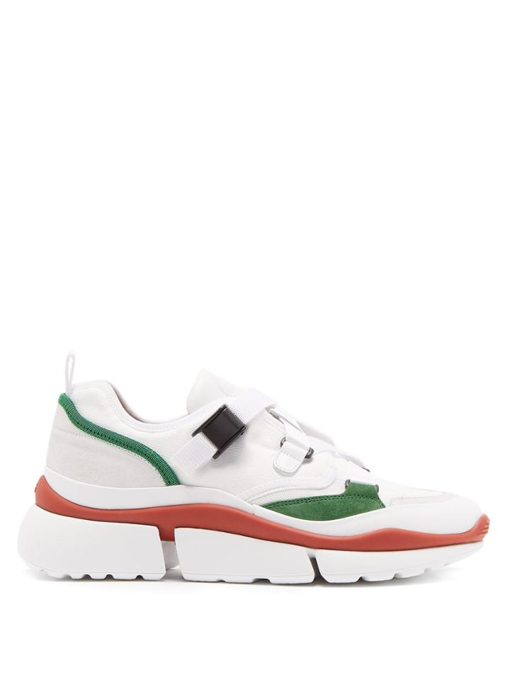 Chloé Sonnie Raised-sole Low-top Leather Trainers