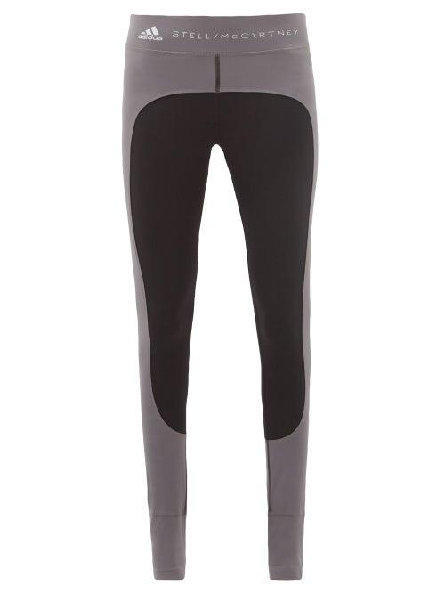 Matchesfashion.com Adidas By Stella Mccartney - Training Comfort Stirrup Performance Leggings - Womens - Black Grey