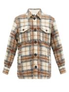Matchesfashion.com Isabel Marant Toile - Gastoni Checked Wool-blend Shirt Jacket - Womens - Beige Multi