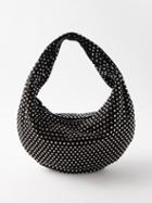 Khaite - Olivia Medium Crystal-embellished Shoulder Bag - Womens - Black Silver