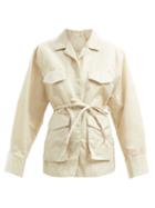 Matchesfashion.com Totme - Belted Recycled-nylon Safari Jacket - Womens - Ivory