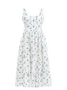 Matchesfashion.com Agua By Agua Bendita - Loza Melon Tile And Floral-print Cotton Dress - Womens - White Print