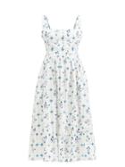 Matchesfashion.com Agua By Agua Bendita - Loza Melon Tile And Floral-print Cotton Dress - Womens - White Print