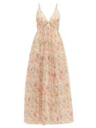 Matchesfashion.com Loup Charmant - Adelaide Liberty Print Cotton Dress - Womens - Pink