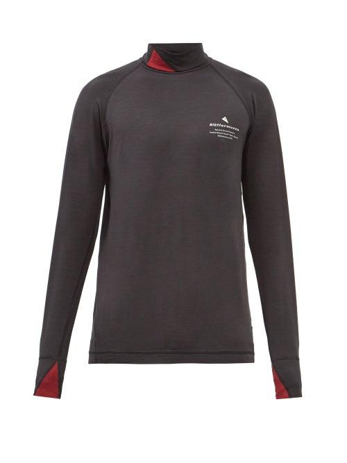 Klttermusen - Fafne High-neck Long-sleeve Thermal Top - Mens - Black